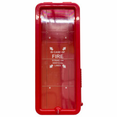 20 lb. Fire Extinguisher Cabinet FireTech Red - Indoor / Outdoor - Surface Mount