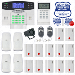 Wireless Home Security System 2-Way LCD Remote Burglar Alarm VOIP Phone Line FE