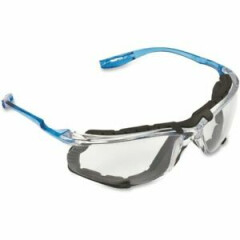 3M Virtua CCS Safety Glasses with Blue Temples Foam Clear Anti Fog Lenses