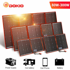 Dokio 100w 200w 300w Foldable Portable Solar Panel for Power station/RV/Camping