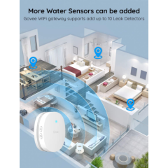 3 sensores de agua WiFi alarma ajustable de 100 dB alerta de fugas y goteos App