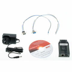 Ness 101-244 IP232 Ethernet to RS232 Serial Port Bridge Bi-Directional Black