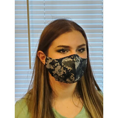  Face Mask USN digitial Camo Double Layer reusable washable Unisex USA Made