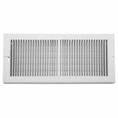 Accord AB3BRWH146 Baseboard Grille with 1/3-Inch Fins Louvered Design, 14x6-Inch