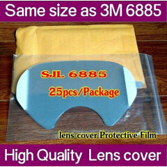 250pcs SJL 6885 protective film Same 3M 6885 LENS COVER for 6800 Respirator