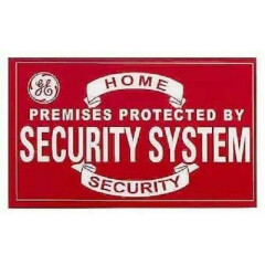 Jasco 36024 GE Decoy 5 Home Security Sign Decals, 1.8-in x 3-in 
