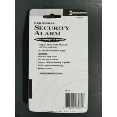 Intermatic Personal Security Alarm w/ Flashlight & Beltclip Pocket Sized SP640B