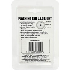 Battery Operated Flashing Bright LED Dummy Alarm To Deter Thieves From Boats