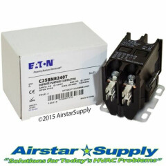 C25BNB240T Eaton / Cutler Hammer Contactor - 40 Amp / 2 Pole / 24V Coil