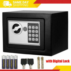 2022 Digital Electronic Safe Box Keypad Lock Home Office Gun Cash Jewelry-