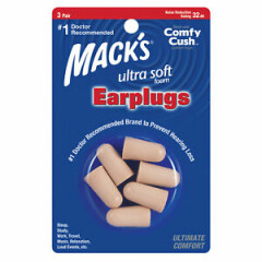 Mack's Ultra Soft Foam Ear Plugs, 3 Pair