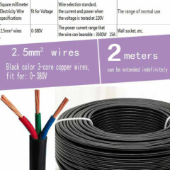Outdoor Electric Wire 1 2 3 4cores 1.5/2.5 4/6 10-95mm² Home Wiring Cables Plugs