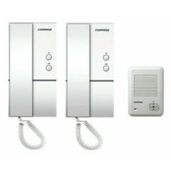 COMMAX 1-to-2 Audio Intercom with Doorbell DP-LA01/DR-201D (AC220V)