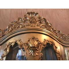 Baroque/Rococo style buffet/china cabinet in gold- worldwide shipping