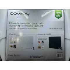 Coway True Hepa 1-Year Replacement Filter Pack For AP-1512HH / AP1518R 3304899