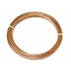Soft Annealed Ground Wire Stranded Bare Copper 4 AWG 200A Service (50 FT)