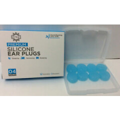 4 pair Reusable Silicone Ear Plugs Noise Canceling up to 32dB Moldable NEW