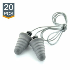 3M E-A-R Skull Screws Corded Earplugs | 20 Pack | 32dB Grey Foam P1301 Ear Plugs
