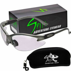 Cougar GRAY Safety Glasses, Various Lens Options, including Photochromic