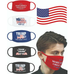 Trump 2020 Face Mask Protection Washable Reusable Adult Size Unisex Stretchy