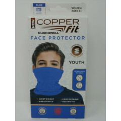 New Copper Fit Guardwell Face Protector Blue Youth One Size 