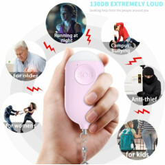 Safesound Personal Alarm Siren Song 2 Pack - 130dB Self Defense Alarm Keychain