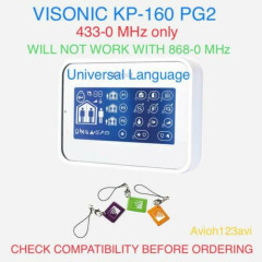 VISONIC Touch-screen Keypad KP-160 PG2 433MHz