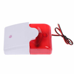 1Pc Mini Strobe Wired Siren Indicator Light Sound Alarm Lamp Flashing L.fa