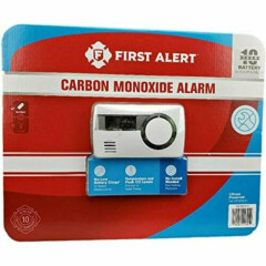 NEW First Alert Carbon Monoxide Alarm Detector Digital 10-Year Battery CO1210CP1