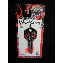 WacKey Black/Red Panther House Key Blank KW1 -- 2 Sided NEW