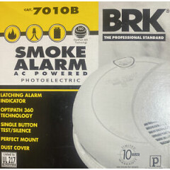 First Alert 7010B Hardwired Photoelectric Smoke Alarm w/Battery Backup, 120V
