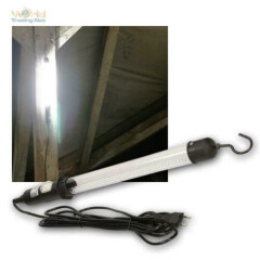 LED Work Light Car Workshop Lamp, 230V 8,5W 500lm Inspection Lamp Hand Lamp Hook 