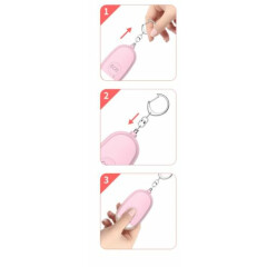 NEW! Rechargeable Personal Sound Alarm with Keychain for Women, Elderly, Kids 