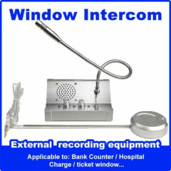 Prefession Walkie-Talkie Bank/Station Counter Intercoms System Dual-Way Tool
