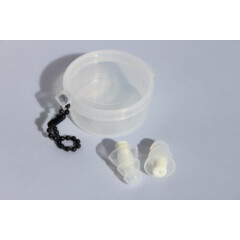 Ear Plugs with Noise Filter reduces noise by up to 27dB Reusable includes case