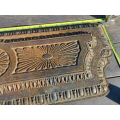 Antique Iron Fireplace Top Or Industrial Wall Fence Backyard Art 20 Pounds