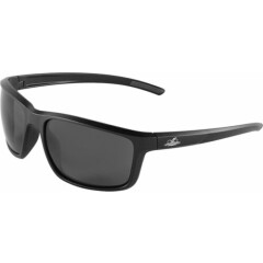 Bullhead Pompano Smoke/Gray Anti Fog Matte/Black Square Safety Glasses Sun Z87+