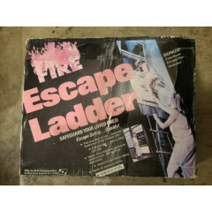 Fire Escape Ladder 15' Metal, Vintage M&G Corporation for 2 story house -NO Box