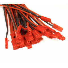 10 Pcs JST BEC Premium Male Female 30cm Cable LED Lipo Battery 20AWG