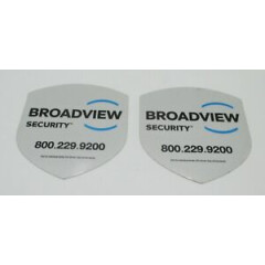 Sticker Decals BROADVIEW Security Signs Alarm Window Door