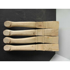 Wood Table Legs Club Feet 19.25" long Unfinished Set of 4