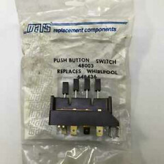NOS GENUINE Whirlpool Appliance Push Button Switch 649122 48003 19006