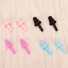 1pair Silicone Ear Plugs Anti Noise Snore Earplugs Comfortable For Study Sh3