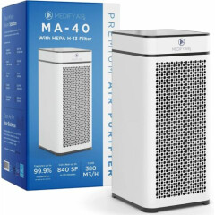 air purifiers for home, humidifier, quality air, white, Medify MA-40 Air Purifie