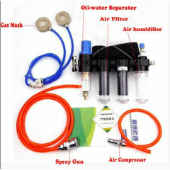 4in1 Paint Spray Supplied Air Fed Respirator System use with 6800 6200 7502 mask