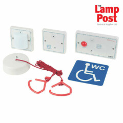 Robus RDPTA-01 - Disabled Vulnerable Toilet Alarm Bathroom Alarm Pull Cord Kit