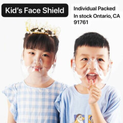 2 PACK Kids Face Shield; Reusable Kids Half Face Shield; For School and Outdoor