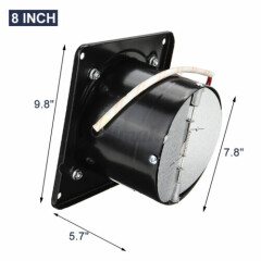 4/6/8'' Silent Wall Extractor Exhaust Ventilation Fan Inline Duct Blower Kitchen
