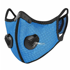 Reusable Mesh Sports Cycling Face Mask With Active Carbon Filter Breathing Valve