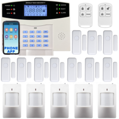 Wireless Cellular Alarm System w/ Chime for House, Call, Text, & Smart Phone App